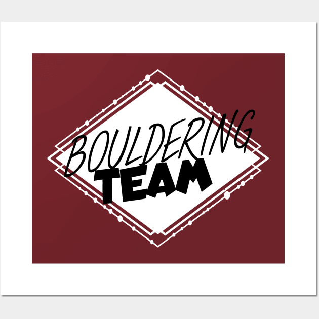 Bouldering team Wall Art by maxcode